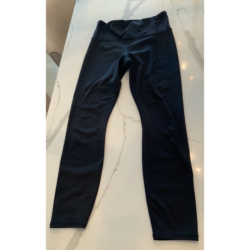 Athleta Black Persistence Laser Cut 7/8 Tight Size Small Workout Pants